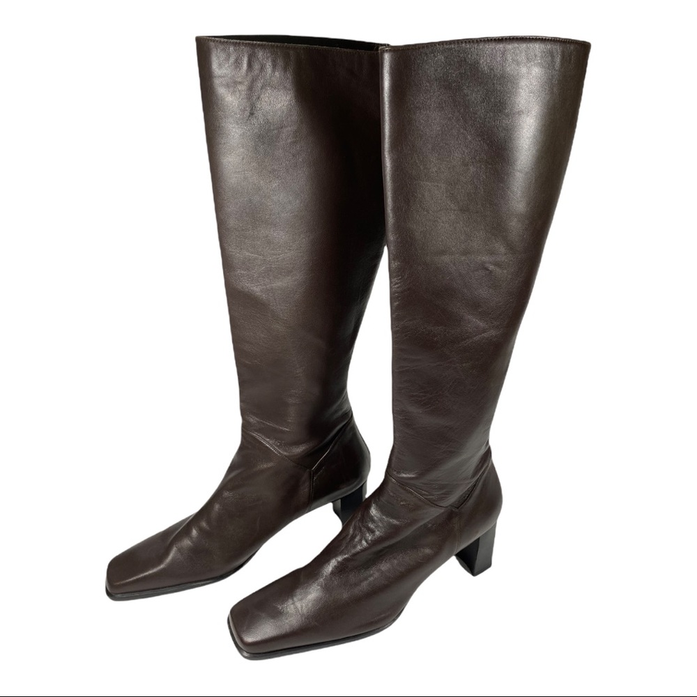 Stuart Weitzman Knee High Leather Boots Size 7